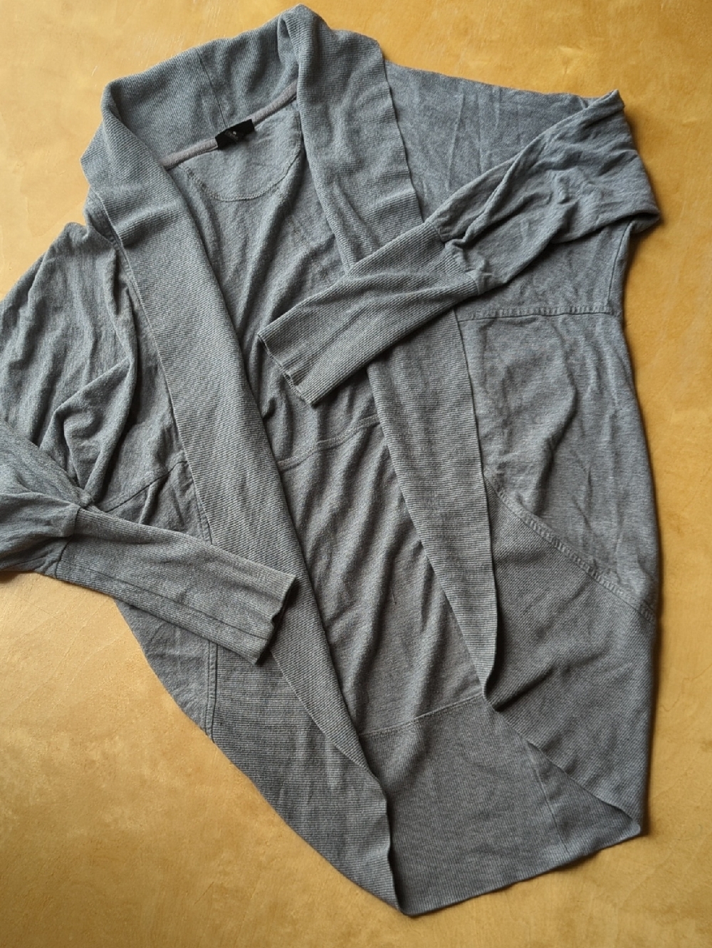Mossimo Supply Co. Gray Open-Front Draped Cardigan